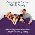 Full XL Bed Sheet Set - 4 Piece Extra Long Extended Full XL Sheets - Soft, Breathable & Cooling - Fits 8" to 16" Mattress w/ Deep Pockets - 54" x 80" - Easy-Fit, Wrinkle and Fade Resistant - Purple