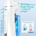 Water Dental Flossers for Teeth, 300ML Cordless Portable Electric Water Flosser, 4 Modes Oral Irrigator, Waterproof Rechargeable Water Floss for Deep Cleaning, Plaque Remover,Braces Home Travel Use