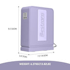 BESTRANS 2000W Step Up Transformer 110v to 220v Converter, Heavy Duty Voltage Converter 110v-120v to 220v-240v with Dual Outlets, Overload Protection & Ultra-Quiet for Home Appliances,Light Purple