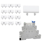 40Pcs Socket Maker, Small White Labels for Relay Socket Base 41F-1Z-C2 6Amp can Write Any Word or Make Some Product Marking
