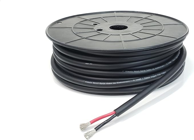 KnuKonceptz Direct Burial Outdoor Tinned Copper Speaker Wire (12 Gauge - 100 Feet)