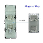04602780AA Power Window Switch Control Compatible with Dodge Avenger Charger Caliber Magnum Ch'rysler 200 300 Sebring J'eep Compass Patriot Mitsubishi Replace OE 4602780AA Left Front Driver Side