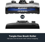 Eureka Bagless Canister Vacuum with Washable HEPA Filter, 16KPA Suction for Carpets/Hard Floors, Compact Design with 3 Cleaning Tools, 2-Motor Household Vacuum, Lightweight and Easy Maneuverable