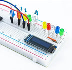 Hosyond 5 Pcs 0.91 Inch I2C IIC OLED Display Module OLED Screen DC 3.3V~5V Compatible with Arduino Raspberry PI (Blue Display Color)
