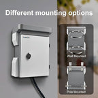 Outdoor Electrical Box, Cold-Rolled Steel Plate, Aluminum Alloy Back Beam, One-Piece Ventilation Design, IP65 Waterproof, Wall/Pole Mounted (15.7" x 11.8" x 7.5")