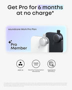soundcore Work by Anker, Portable AI Voice Recorder, AI Note Taker, AI Transcription & Summarization, 6-Month Pro at No Charge, Cross-Meeting Summary, MFi Certified, Privacy Protection
