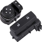 Obaee Power Window Control Switch Button & Front Driver Side Door Lock & Mirror Switch Compatible with Chevrolet Silverado/GMC Sierra 1500 2500 HD 3500 HD 2007-2013