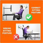 Amazon Basics Single Computer Monitor Stand with Tilt and Rotation, Height Adjustable VESA Desk Arm Mount, Steel, 30 inches, Black