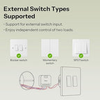 SONOFF MINI Duo 2 - Channel Zigbee Smart Switch, Zigbee 3.0 Enabled, 16A Total Load, Compact for Standard Boxes, Remote & Automated Control via Zigbee Hub