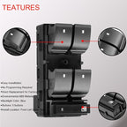 Power Window Master Control Switch Front Left Driver Side fit for 2007-2013 Chevy Silverado GMC Sierra 1500 2500HD 3500HD Traverse HHR Buick Enclave Replaces OE 25789692, 20945129, 25951963, 20945224
