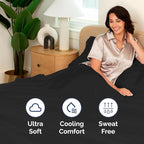 Full XL Bed Sheet Set - 4 Piece Extra Long Extended Full XL Sheets - Ultra-Soft, Breathable & Cooling - Fits 8” to 16" Mattress w/ Deep Pockets - 54" x 80" - Easy-Fit, Wrinkle & Fade Resistant - Black