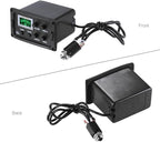 Acoustic Guitar Tuner, 3-Band EQ Equalizer LCD Display Volume Control Bass Middle Treble Knob for Acoustic Guitar
