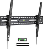 monTEK 15°Full Tilting TV Wall Mount for 50-100 inch Large TVs up to 220 LBS & 900x600mm Vesa, Effortless Tilt & Lock Heavy Duty TV Wall Mount Fits 32″/24″/18″/16″ Wood Studs TM1005W-LT