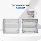 Mollom 12 Way Power Distribution Box with Bus Bars and Din Rail for Miniature Circuit Breaker MCB, Waterproof IP66.Padlock Available for Indoor and Outdoor Use