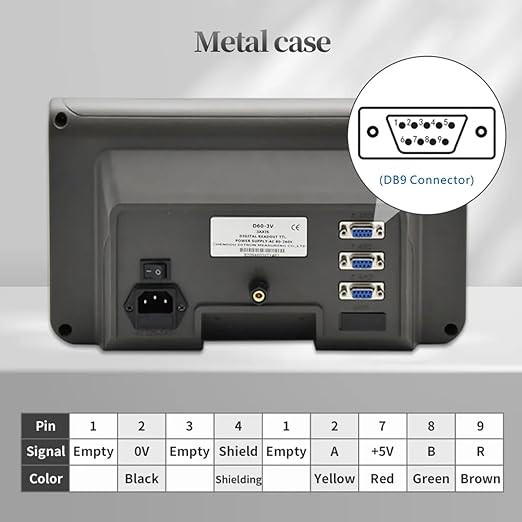 3 Axis DRO Kit Digital Readout TTL Linear Scale Kit 5um Precision (0.0002") for Milling Lathe Machine （170mm~1020mm ）