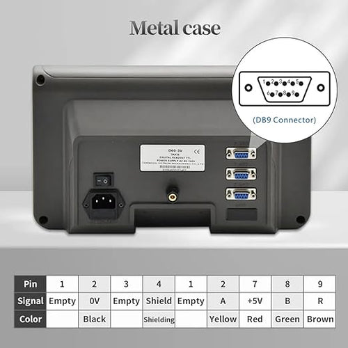 18" x38"x10" DRO Set,3 Axis Digital Readout Linear Scale Digital Display 470mm x 970mm x270mm