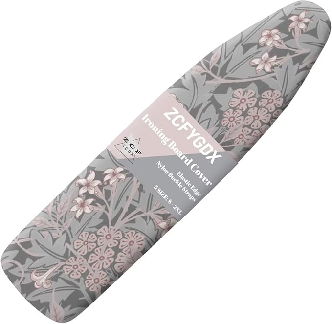 ZCFYGDX William Morris Prints Ironing Board Cover Decor, Resist Scorching & Staining, Easy Install Resistant Elastic Edges,3 Nylon Buckle Fasteners Straps,Relaxing Breathable Ironing Experience 2XL