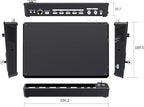 Feelworld L4 Switcher 10.1 Inch Touch Screen Multi-Camera Video Mixer Switcher,4xHDMI,SDI,Audio Input/Output,App/PTZ Control,USB3.0 Fast Streaming,Built-in Cooler,13 Transitions