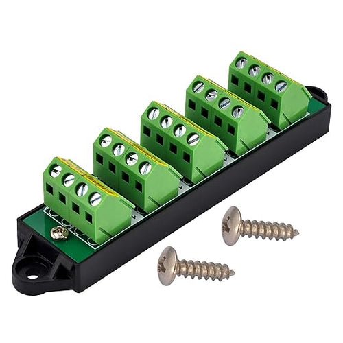 16Amp 300V 4x5 Position Terminal Block Distribution Module. OONO D-1657GP