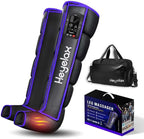 Heyelax Leg Compression Massager for Circulation and Pain Relief FSA, Recovery Boots Sleeve for Fast Therapy, Cordless Leg Massager with Heat as Ideal Gifts for Men Women (Large,2-Pack)