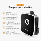tempCube WiFi Temperature & Humidity Sensor | Connects 2.4 GHz – Real-Time 24/7 Monitoring | No Subscription | Data Logger | Unlimited Text/Email Alerts | Ideal for Freezer, Medical & Food Storage