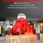 HENDUN Add -on Motion Sensor, Extra Transmitter for Receiver, Wireless Door Chime PIR Detector, Sensor Alarm, Shop Visitor Chime for Shopkeeper
