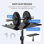 LEORFI Projector Stand Tripod, Laptop Tripod Stand, Foldable Portable Projector Floor Mount, Height Adjustable from 17.7" to 45.2", with Folding Plate, Capacity 22lb, for Outdoor Movies, Home, Office