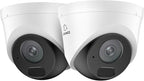 SANNCE 5MP HD PoE Dome Security Camera - 100ft Dual IR Night Vision, Human and Vehicle Detection, IP67 Weatherproof, H.265+ IP Surveillance Camera for Indoor Outdoor(2 Pack)