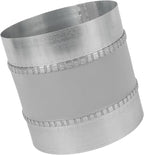 Repa Market 6" Inch Flexible Vibration And Noise Reducing Coupler - Female Fit Duct Connector – Galvanized Steel Coupling for Joining Two Male Duct Fittings – HVAC Ventilation Inline Joint