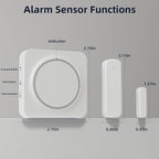 Door Chime, Door Sensor Chime When Door Opens, BITIWEND Door Entry Alarm for Business/Home/Office/Store, 600 FT Range, 32 Chimes 5 Adjustable Volume Door Ringer Alert 1Sensor + 1Receivers White