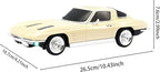 WSTER Retro American Style car Bluetooth Speaker, Portable Wireless Outdoor Speaker, TWS Stereo, Support USB/TF/AUX, Party Bluetooth Speaker with Microphone,Classic car Gifts for Men(Beige)