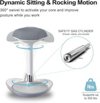 Standing Stool, Ergonomic Standing Desk Chair - Height Adjustable 22.6-32.5 Inch with Wobble Motion and Non-Slip Base, Swivel Rocking Stool for Office, Classroom, Home Use