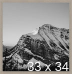 Frame It Easy 33 x 34 Rustic Gray Wood Frame (Derby)