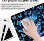Blue Crystal Square Mouse pad, Texture, Waterproof, Anti Slip Rubber Base, Computer Mouse pad, Laptop Mouse pad