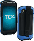 IYOUBOL Protective Cover Bumper Case Rugged Boot with Hand Strap for Zebra TC51 TC510K TC52 TC56 TC57 (Blue)