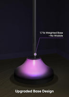 RGB&IC Smart Corner Floor Lamp – 20 W/1100 lm, 24‑Zone DIY & Music‑Sync LED Standing Lamp, App & RF Remote Control, Alexa & Google Home Compatible, Durable Aluminum‑Alloy Base for Living Room Bedroom