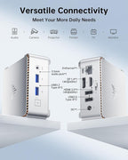 KAMRUI Essenx E2 Mini PC, 16GB RAM 1TB SSD Mini Computers,12th Alder Lake N95 (Beat N100, up to 3.4GHz) Micro PC, HDMI+DP1.4 Dual 4K UHD Small PC,Gigabit Ethernet,WiFi,BT,Home/Office Mini Desktop pc