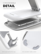 Lamicall White Cellphone Stand, Xmax Gift for Men Women Mother Father Girls Boys Coworkers, Desk Accessories, Telephone Stands, Workspace Organizersf, Gifts for Christmas
