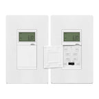 ENERLITES Programmable Digital Timer Switch for Lights, Fans, Motors, 7-Day 18 ON/OFF Timer Settings, Single Pole, Neutral Wire Required, UL Listed, HET01-C, White, 2 Pack