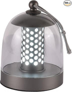 MKLK Camping Lantern, IPX4 Waterproof Touch Control LED Night Light, USB Rechargeable & Long Lasting Battery, Portable Hanging Tent Lamp for Outdoor Camping Hiking Backpacking,Silver Gray