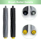 9 Pack Replacement Parts Compatible for iRobot Roomba 800 900 Series 960 860 805 850 980 861 864 866 870 871 880 890 891 981 985 961 Vacuum Cleaner,1 Set Roller Brushes,4 Filters,4 Side Brushes