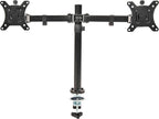 Elevon Dual Monitor Stand for 13-32 inch Computer Screens, Full Adjustable Two Screen Computer Monitor Arm, VESA Mount with C-Clamp/Grommet Base
