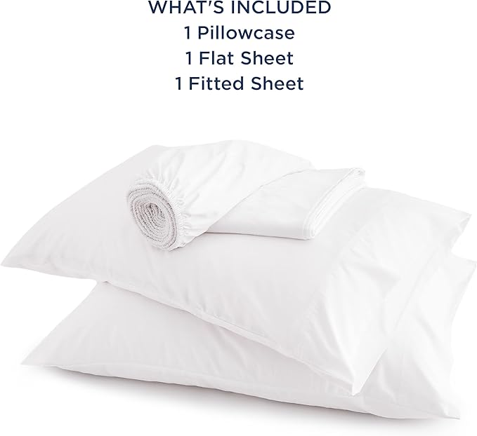 Bedsure Cooling Sheets Twin, Rayon Derived from Bamboo, Cooling Sheets, Breathable & Soft, Deep Pocket Up to 16 Inches, Hotel Luxury Silky Bedding for Hot Sleepers, White