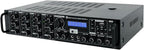 Rockville Home Matrix 4 600W Multi Room Receiver/Amplifier, 8-Channel (4 Zones), Bluetooth, USB, Optical, Coaxial, RCA, Mic Inputs