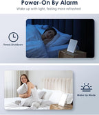 SUXIO Light Therapy Lamps Rechargeable, 10000 Lux Sunlight Lamp with Wake-Up Function, Daylight Lamp with Memory Function, Happy Lamp Use As Lift-Mood, Light Therapy Box for Home/Office