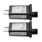 2 Pcs 8 Mode Light LED Transformer 12V LED Controller Class 2 Power Supply,Transformer US Plug Adapter Replacement for String Light, not Fit 8 Mode with Control Box and 1 Mode String Light