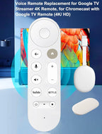 Upgrade New Replacemen Remote Voice Control Only for Chromecast-Google-TV 4K/ HD, for Google TV Streamer (4K) Box