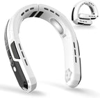 WXX Portable Neck Fan, Neck Fan Rechargeable, 360° Cooling Personal Fan, 3 Speeds Foldable Quiet Wearable Fan for Travel Outdoor Indoor, Birthday Gifts for Men Women-White&Black