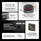 Eversolo T8 Music Streamer Transport with Remote | Dual Femtosecond Clocks, Fully Electrical Isolation Output & Stream Tidal, Qobuz and More | IIS, Coaxial, AES/EBU, USB Audio, and Optical Output