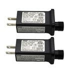 2 PCS 8 Mode Light LED Transformer 30V LED Controller Class 2 Power Supply,Transformer US Plug Adapter Replacement for String Light, not Fit 8 Mode with Control Box and 1 Mode String Light
